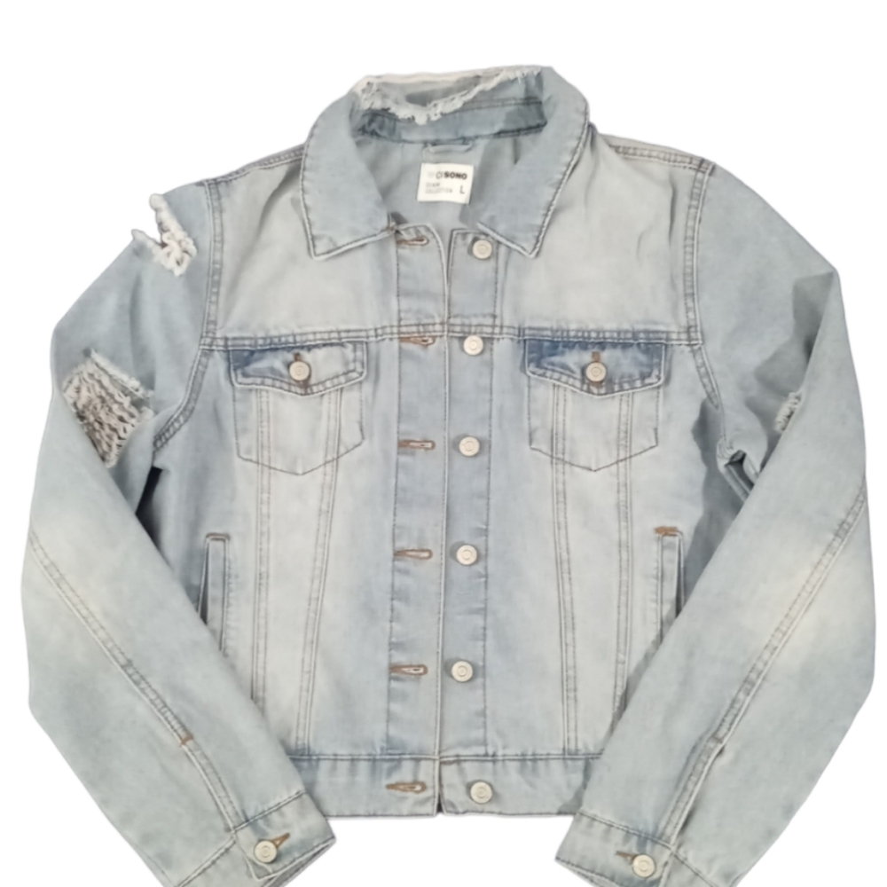 Ci Sono Denim Jacket Women's Large - Picture 6 of 10
